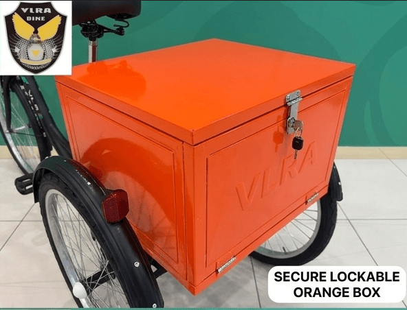 Secure Lockable Orange Cargo Storage Box