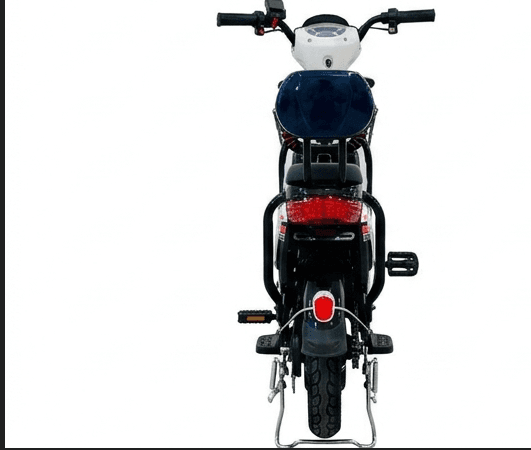 VLRA Classic Electric Bike Rear View with Tail Light and Backrest