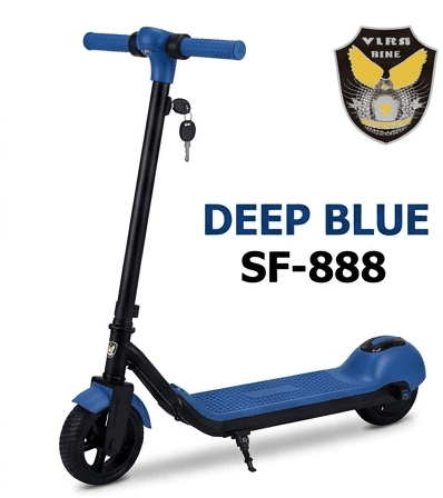VLRA SF-888 Electric Scooter Deep Blue Accent